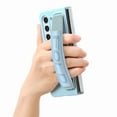 thumbnail image 4 of Compatible with Samsung Galaxy Z Fold 5 Case with S Pen Holder & PU Leather Wristband, Full Body Protective Hard PC Lightweight Slim Case Cover for Samsung Galaxy Z Fold 5 2023, Skyblue, 4 of 10