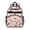 Pink Baseball Gear, variant on Beige and Pink Baseball Pattern Backpack for School, Cute School Bag with Adjustable Shoulder Straps and Padded Back, 15.25"x11.5"x5.25"