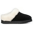 thumbnail image 6 of Parfeying Women's Slip on House Slippers, Real Wool from Sheep, Anti-slip Rubber Sole Warm Indoor Outdoor Slippers for Women, 6 of 7