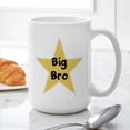 thumbnail image 6 of CafePress - Big Bro, Fun, Star, Large Mug - 15 oz Ceramic Large White Novelty Mug, 6 of 6