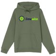 thumbnail image 1 of LimeWire Logo Design Olive Green Hoodie, 1 of 2