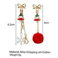 thumbnail image 2 of Bijoux en Liquidation Boucles d'Oreilles Créatives pour Femmes Boucles d'Oreilles de Noël Tendances de Mode Boucles d'Oreilles Rouges A, 2 of 4