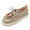 #0084-Beige, variant on Xucatan Women's Suede Flat Moccasin Mules with Beaded Casual Comfortable Round Toe Soft Sole Slip On Clogs for Daily Work Anti-Slip Walking Slides Comfortable Casual Wear Gift