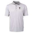 thumbnail image 2 of Men's Cutter & Buck  Gray Texas Tech Red Raiders Alumni Logo Virtue Eco Pique Micro Stripe Recycled Polo, 2 of 3
