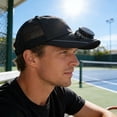 thumbnail image 6 of USB Solar-Powered Fan Hat, Solar Charging Sun Hat, LED Display Cooling Hat, Mesh Baseball Cap with Fan, Outdoor Sun Protection Hat for Men and Women （Navy）, 6 of 7