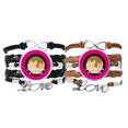 thumbnail image 1 of Bracelet "Life Was Like A Box Of Chocolates" avec Sangle en Cuir, Double Ensemble, 1 of 3