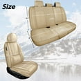 thumbnail image 5 of Leather Seat Covers for Jeep Most 98% Cars SUVs,Car Seat Covers Full Set,Waterproof Car Seat Protectors with Airbag,Comfort Interior Cover Seats for Cars(Beige,Pillows), 5 of 6
