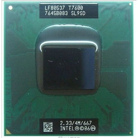 Intel Core 2 Duo T7600 SL9SD 2.33GHz 4MB Mobile CPU Processor Socket M 478-pin price history on PriceWatchPro