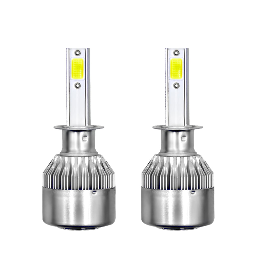 2pcs H1 COB LED Headlight Conversion Kit 36W 3800LM Lamp Bulb Hi Low beam 6000K 