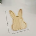 thumbnail image 4 of Bunny Wooden Charcuterie Board, Rustic Rabbit Shaped Serving Platter, Decorative Wooden Tray for Holiday Snacks Dessert Appetizer Party Table Decor, 4 of 10