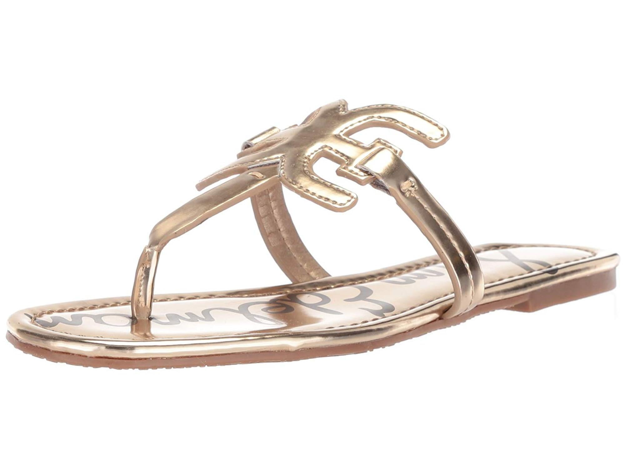 sam edelman gold flat sandals