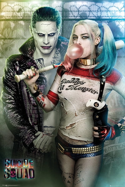 SUICIDE SQUAD Supervillian Gang POSTER Harley Quinn Joker rolled poster 24x36