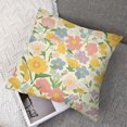 thumbnail image 7 of Spring Pillow Sham, Valley Flowers Medley of Lilly Hydrangea Pin Cushion Protea Gardenia and Tulips, Decorative Standard Queen Size Printed Pillowcase,  Multicolor, 7 of 7
