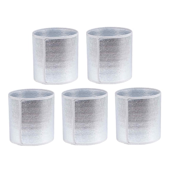 Limei Winter Plant Pot Insulation Cover Weather Outdoor Plant Shield 5pcs Plant Pot Thermal Cover Aluminum Foil Insulation Wrap for Flower Pots for Winter