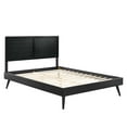 thumbnail image 3 of Modway Marlee King Wood Platform Bed with Splayed Legs in Black, 3 of 10