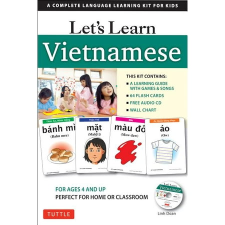 Let's Learn Vietnamese Kit : A Complete Language Learning Kit for Kids (64 Flashcards, Audio CD, Games & Songs, Learning Guide and Wall (Best Way To Learn Vietnamese Language)