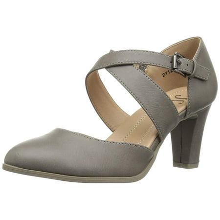round toe ankle strap flats