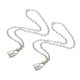 thumbnail image 2 of Collar de Cadena Con candado ANGGREK 2PCS Acero Inoxidable 50cm, 2 of 8