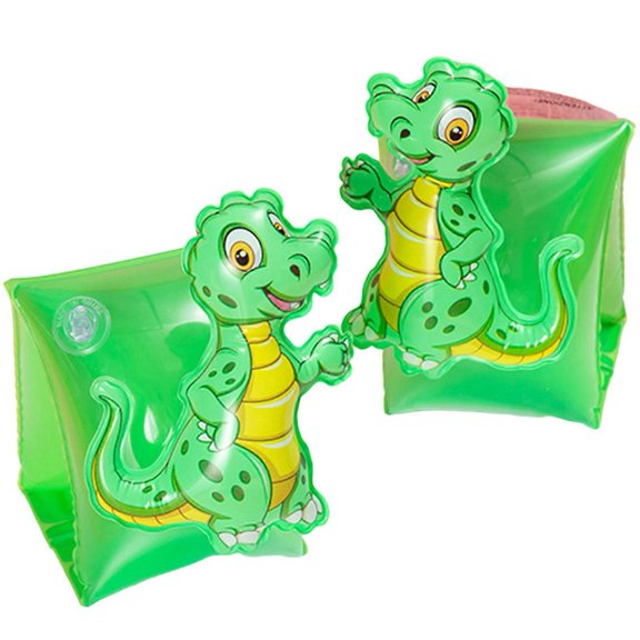 2pcs Inflatable Floaties Children Cartoon Swim Rings Float Bands Swimming Pool Beach Armlets for 6-12 Years Old Kids