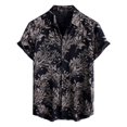 thumbnail image 2 of Mens Shirts Hawaiian Vintage Breathable Printed Short Sleeve Button Down Shirts Casual FashionBeach Shirt, 2 of 5