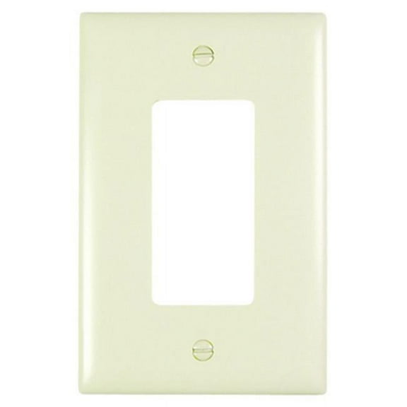 TPJ26LA 1 Decorator Opening Junior Jumbo Nylon Wall Plate, Light Almond