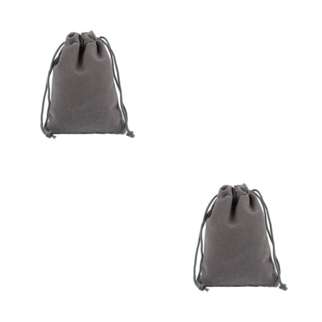 Bewildely 50 Uds bolsa de tela de terciopelo con cierre de cordón almacenamiento elegante para objetos de valor y regalos bolsas de joyería Type3 NO3