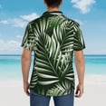 thumbnail image 6 of Balery Tropical Palm Leaves1 Print Men's Hawaiian Shirts Short Sleeve Beach Shirt Relaxed Fit Vacation Button Down Shirts-Small, 6 of 9