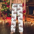 thumbnail image 2 of BOOMNY Christmas Mens Pajama Pants Wide Leg Pajamas Pants for Men Xmas Graphic Soft Pj Bottoms Pant With Pockets Cozy Homewear Loungewear, 2 of 4