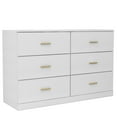 Yardi Yard Drawer Dresser, 6 Wooden Drawers Storage Dresser, Modern