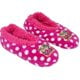 thumbnail image 3 of Barbie Girl's Polka Dot Cozy Slipper Socks Pink, size 6-8.5, 3 of 3
