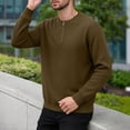 thumbnail image 4 of Mens Top Corduroy Crew Neck Half-zip Long-sleeved Top, 4 of 7