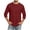 Wine, variant on Fnooota Mens T-Shirts with Pockets, Classic Fall Casual Crew Neck 3/4 Sleeve Tops Mens Tees Dark Gray Size S-3XL