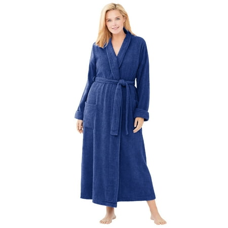 

Dreams & Co. Women s Plus Size Long Terry Robe Robe