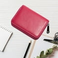 thumbnail image 5 of PU Leather Slim Card Holder - RFID Blocking Wallet for ID Credit Cards & Travel Essentials​​(Hot Pink), 5 of 6
