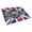 Poodle #4, variant on Caroline's Treasures White Standard Poodle with English Union Jack British Flag Glass Cutting Board Large Size