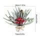 thumbnail image 3 of Mini árbol de Navidad decorativo de escritorio con bayas y piñas artificiales para sala de estar o dormitorio. Ambiente navideño. 1 unidad. 30 × 24 × 7,8 cm. Rkxzt, 3 of 9