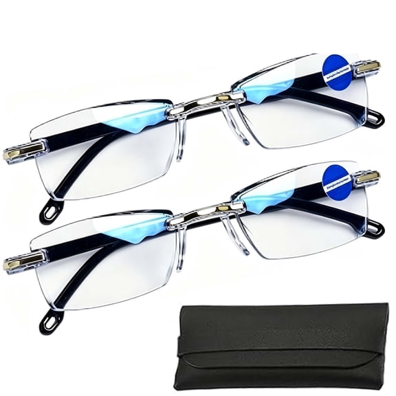 HD Self-Adjusting Vision Glasses - Blue Light Blocking for Near and Far - Men and Women