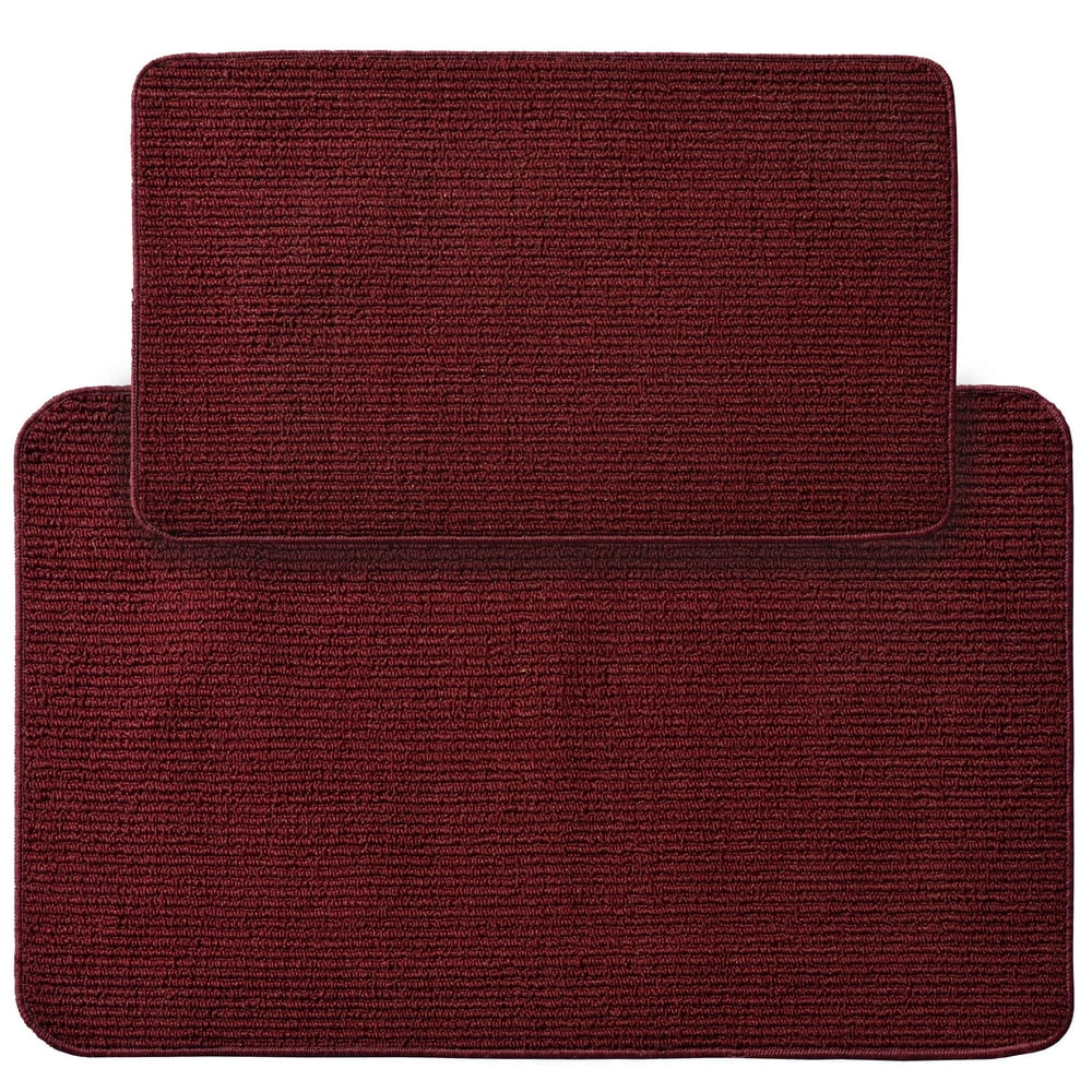 Garland Rug Berber Rib 2pc Kitchen Rug Set 18 in. x30 in. mat & 24 in