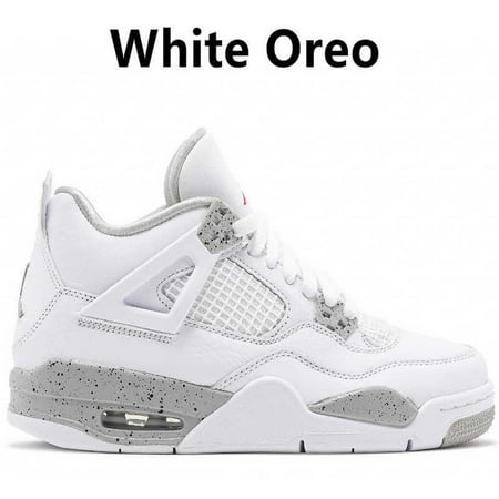 

TOP Basketball Shoes Big Size 13 14 15 16 Green Metallic 4 Red Thunder Basketball Shoes 4s Pure Money White Cement Designer Sneakers 1 Dark