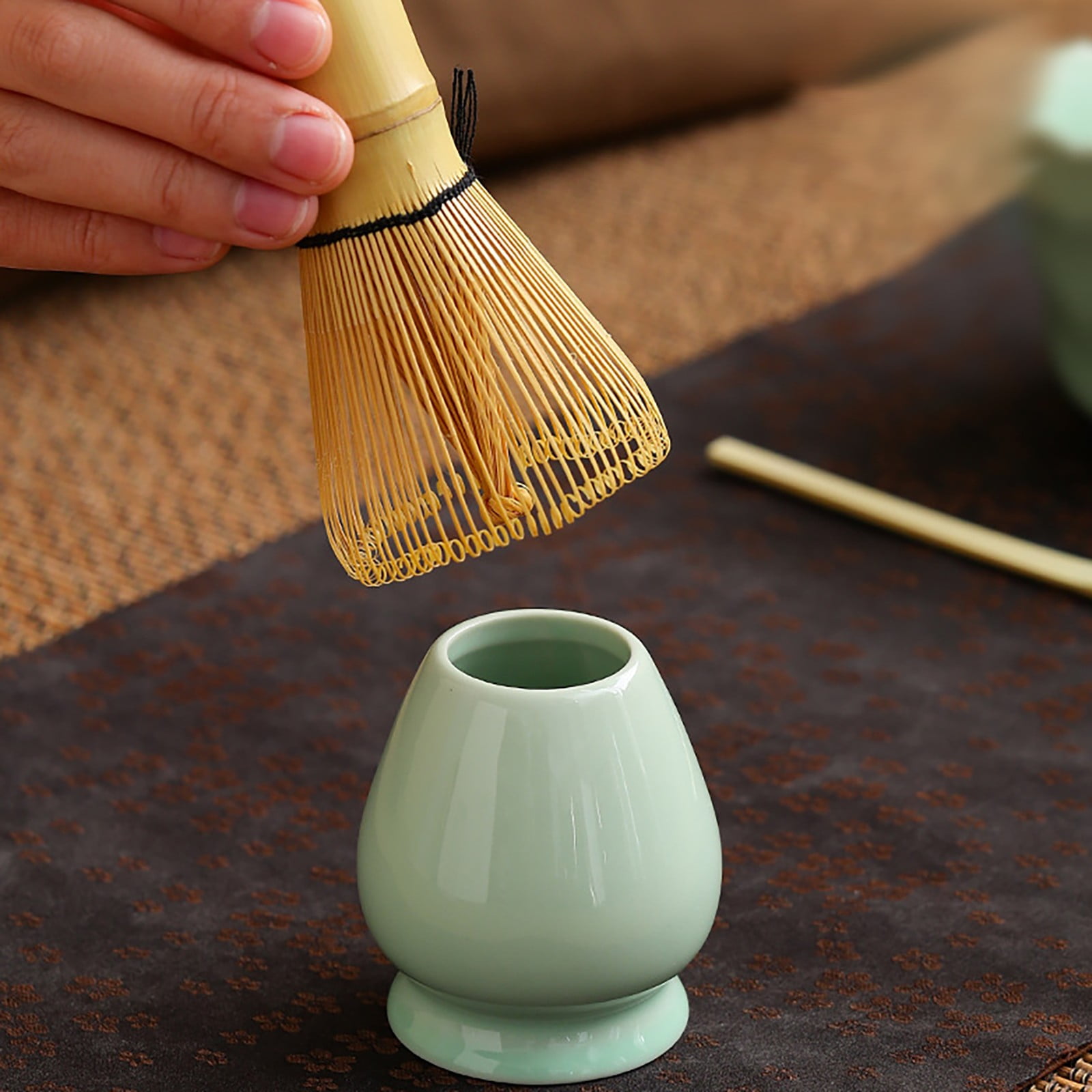 XYKA Matcha Set, 4 PCS Ceramic Tea Set Includes Matcha Bowl with