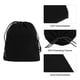 thumbnail image 4 of Uxcell 20 piezas Bolsas de Terciopelo con Cuerdas 4 x 4.7 Pulgadas Bolsas de Regalo para Joyería para Empaque de Joyería, Negro, 4 of 7