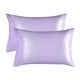 thumbnail image 3 of Funda de almohada Funda de almohada transpirable Funda de cojín para la cabeza de tela Funda de almohada de color sólido para cama, Morado Eigraketly HA003270-09, 3 of 7