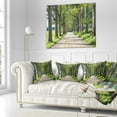 thumbnail image 3 of Designart Old Road through Alley - Landscape Photography Throw Pillow - 16x16, 3 of 5