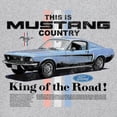 thumbnail image 3 of This Is Mustang Country King of the Road Sweatshirt Legendary Performance Classic American Muscle Licensed Hoodie, 3 of 7