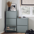 thumbnail image 1 of SoBuy 3 Flip-Drawers Shoe Cabinet Shoe Rack Shoe Storage Cupboard Organizer Unit FSR165-H-HG, 1 of 7