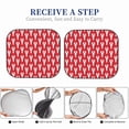 thumbnail image 5 of Kdxio Cartoon Lobster Print 2-Piece Sun Shade Front Windshield - Foldable Car Front Window Sunshades For Most Sedans Suv Truck, 5 of 6