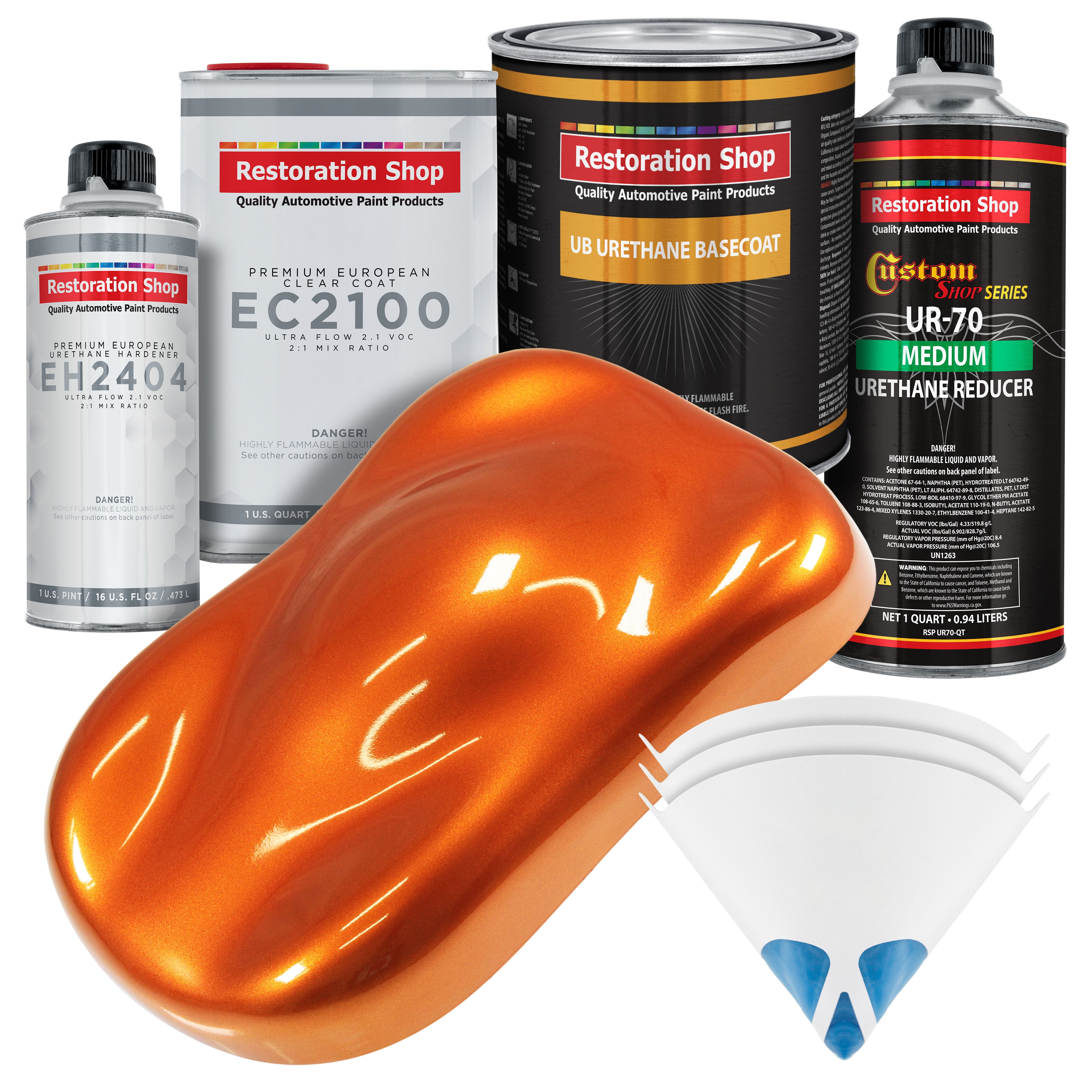 Restoration Shop Firemist Orange Urethane Basecoat with European