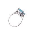 thumbnail image 2 of Unique Vintage Engagement Ring Featuring Light Blue Stone for Women Designed for Weddings and Daily Wear with Treated Gemstones 1Set, 2 of 4