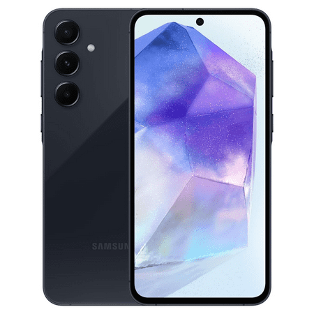 Samsung Galaxy A55 5G (128GB + 8GB) (for Tmobile Mint Tello & Global) GSM Unlocked (No CDMA) 6.6" 120Hz 50MP (International Model) (Awesome Navy)
