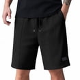 thumbnail image 7 of FUZHIQ Men's Cotton Casual Shorts Elastic Waistband Board Shorts Loose Summer Walking Shorts Knee Length Cargo Pants,L, 7 of 7